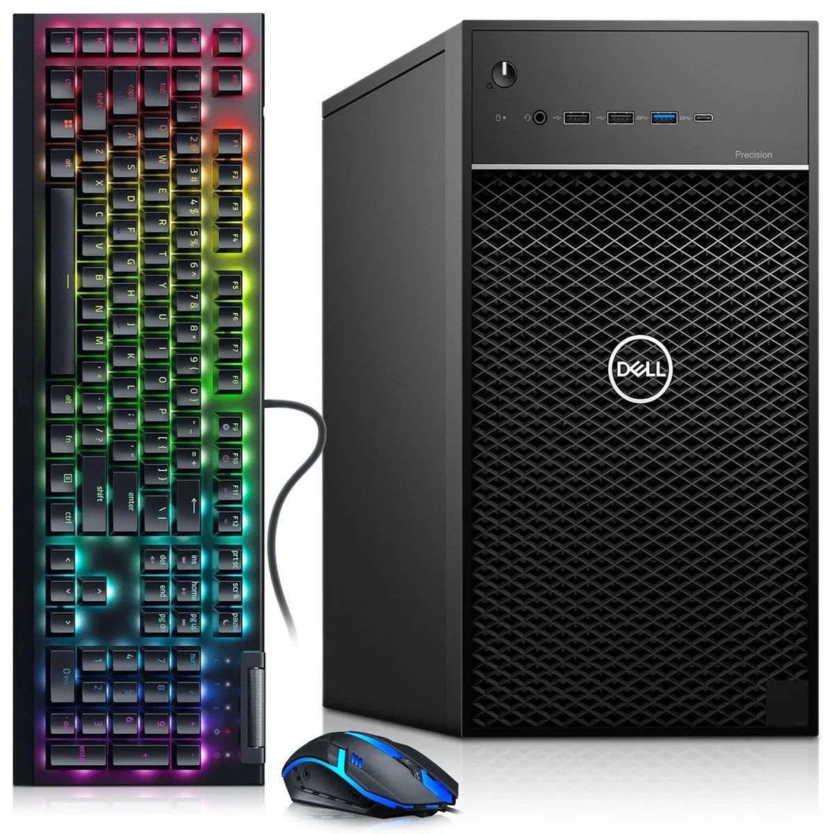 DELL DELL Precision 3630 desktop PC, Intel Core i7-8700 3.20GHz, 16GB DDR4, 512GB SSD, GT 1030, Windows 11 Pro — product photo