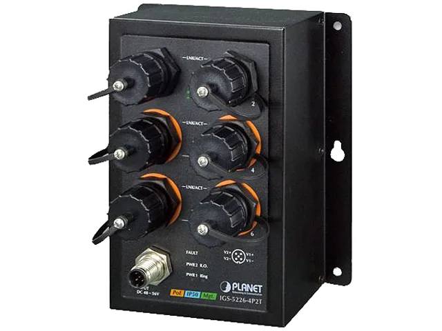 PLANET PLANET IGS-5226-4P2T 6-port managed PoE network switch — product photo