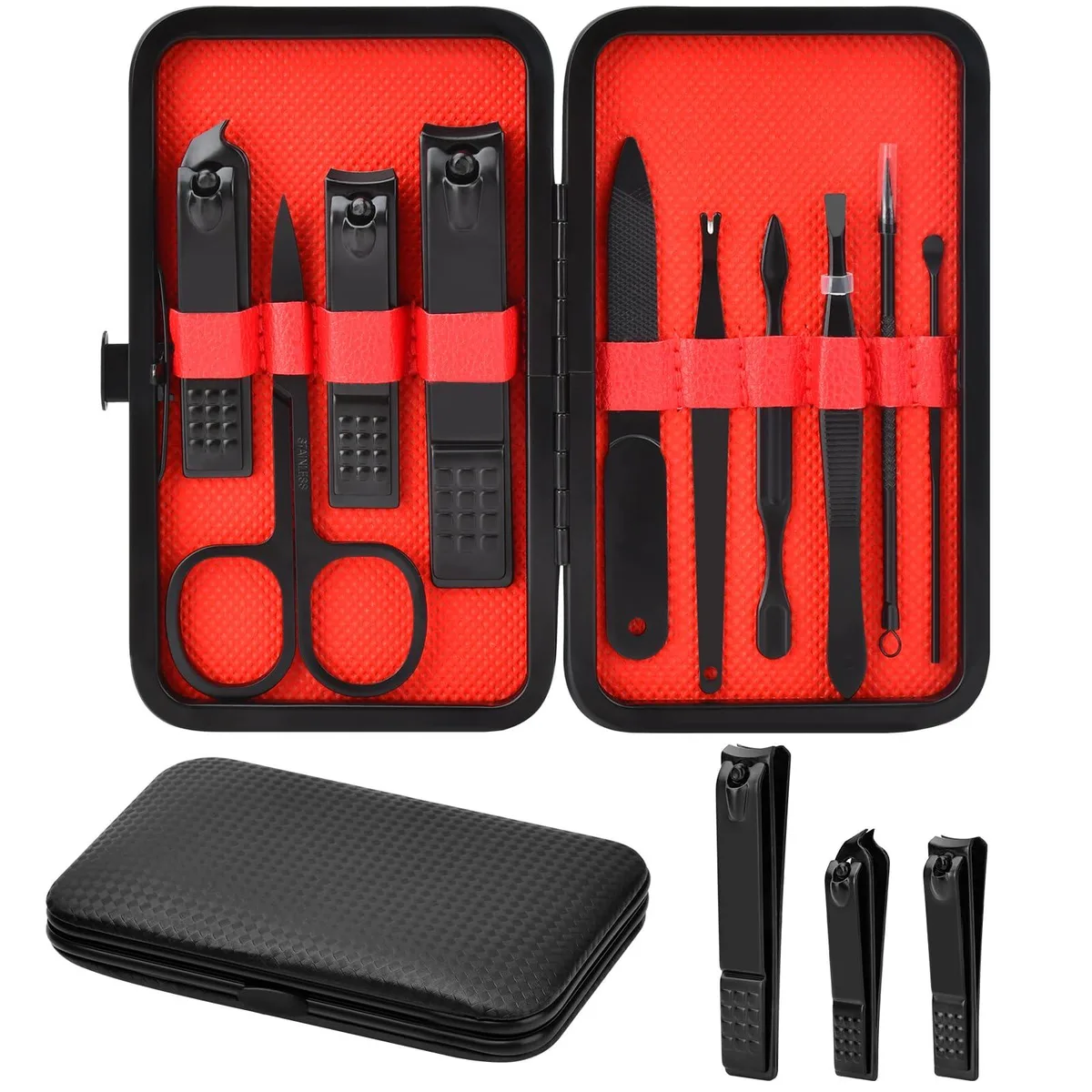 No Sew No Sew Manicure Set 10 pc Red 4.8 x 2.8 x .5 in — product photo