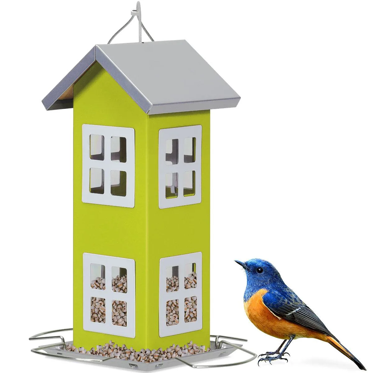 Costway Costway Bird Feeder Weatherproof House Green — product photo
