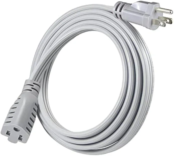 TAURKENAM TAURKENAM 14 AWG 3 Prong Flat Extension Cord 6 ft power adapter — product photo