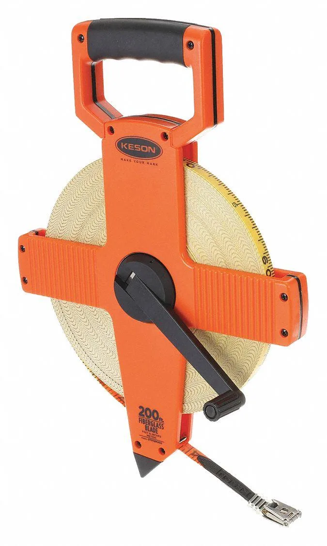 Keson Industries Keson Industries Fiberglass 200 ft 60m SAE Metric Long Tape Measure — product photo
