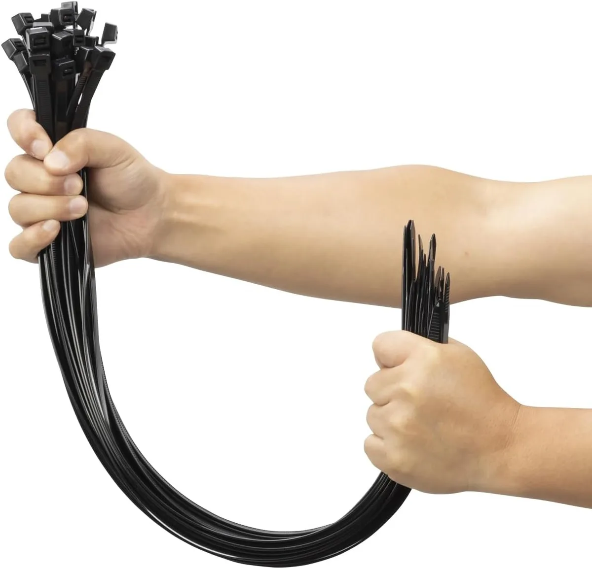 Ennovor Ennovor 24 inch Black Zip Ties 100 PCS 200LBS UV Resistant — product photo