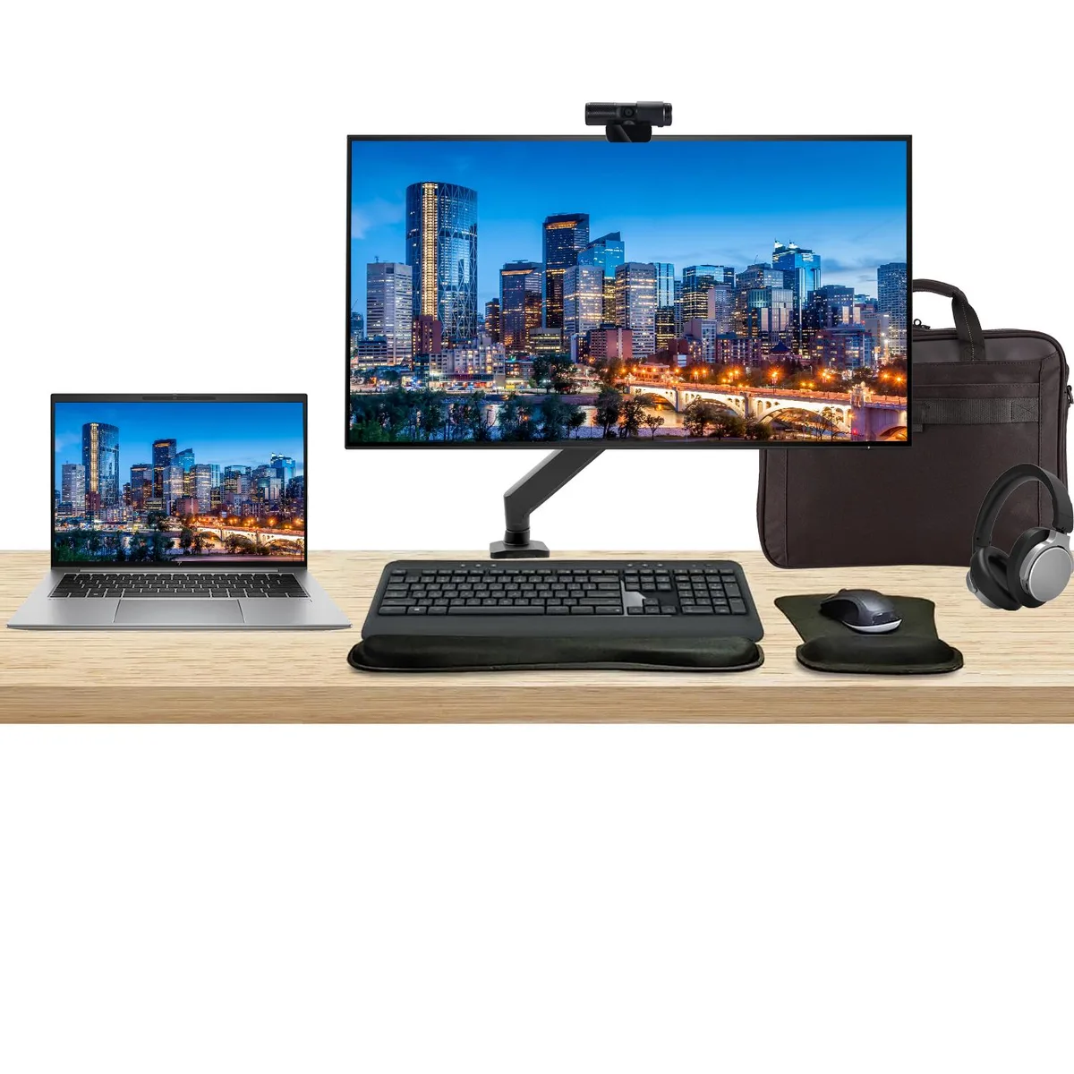 HP HP ZBook Firefly G10 14" Touchscreen i5-1340P 16GB 512GB + Z32k 32" 4K Monitor Bundle — product photo