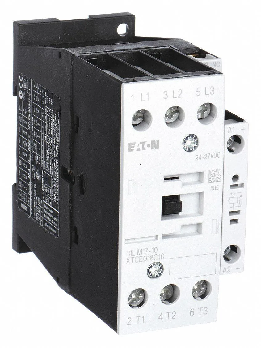 Eaton Eaton XTCE018C10TD IEC Magnetic Contactor 3 Poles 24V DC 18A — product photo