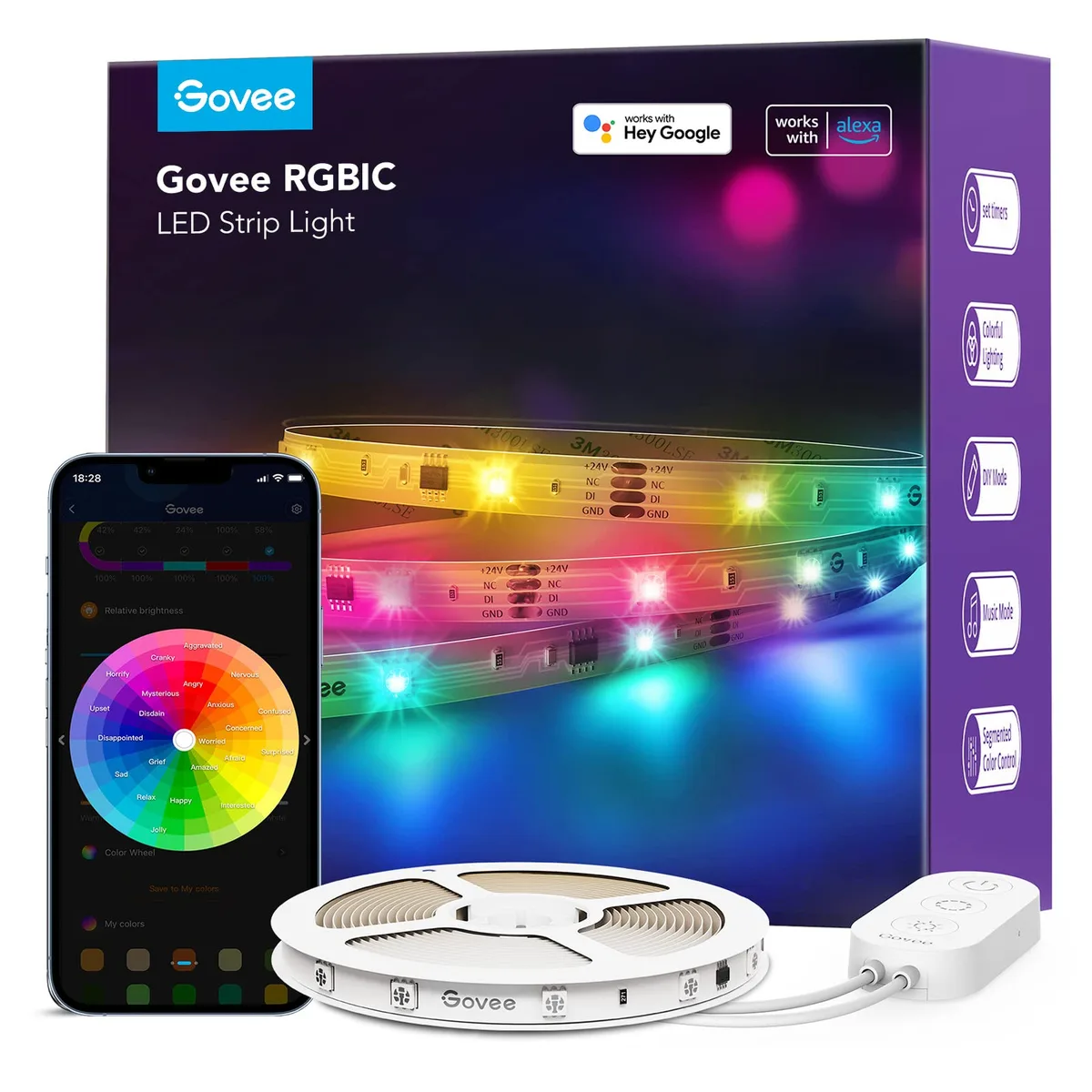  TP-LINK H618C Smart Plug 32.8ft 18W 24V RGBIC 11 Music Modes 64+ Scenes — product photo