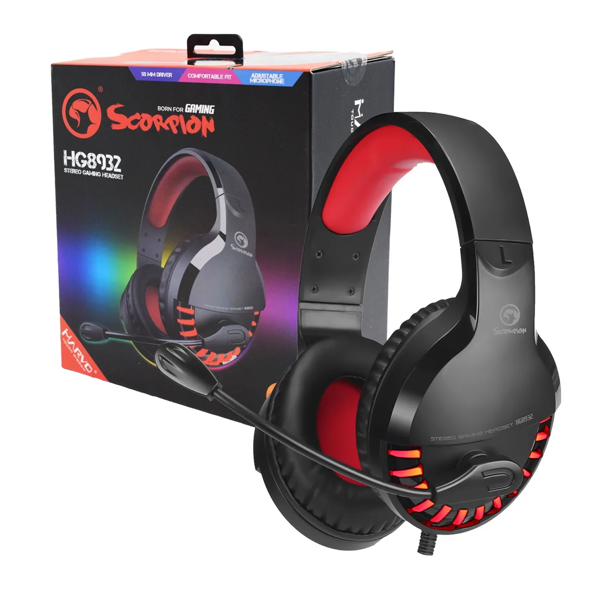 Marvo Tech Marvo Tech Scorpion HG8932 stereo headset — product photo