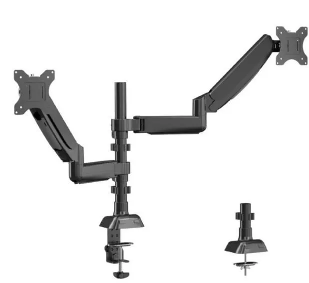 Uperfect Uperfect Dual-Arm Pneumatic Monitor Mount 13-32in 22lb Black — product photo