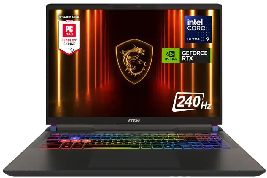 MSI MSI Vector 16 HX AI 400 16" QHD+ 240Hz Gaming Laptop Cosmo Gray — product photo