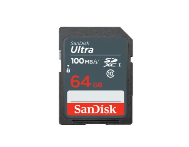 SanDisk SanDisk Ultra 64GB SDXC UHS-I Class 10 100MB/s memory card — product photo