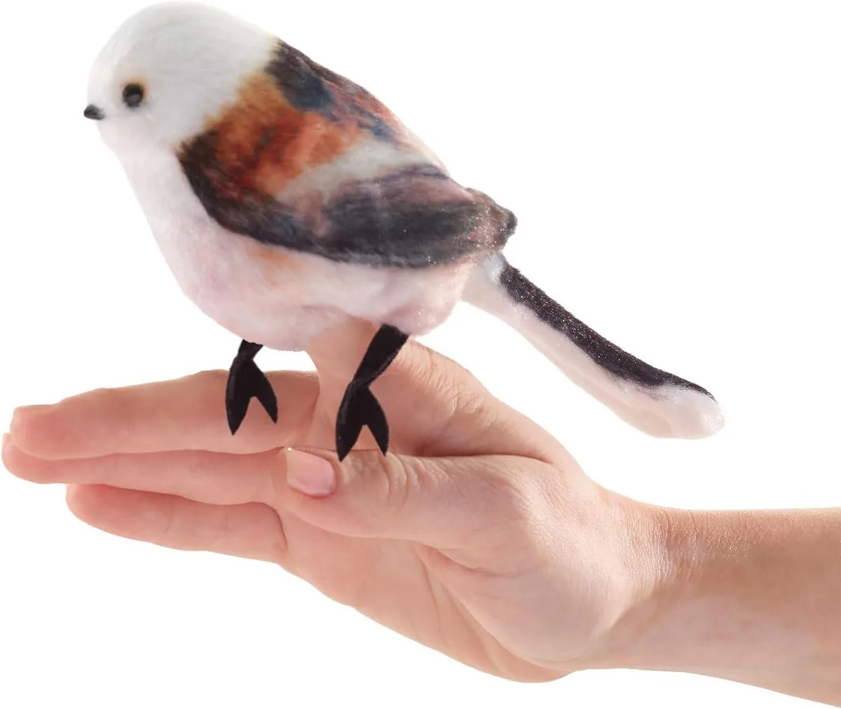 Folkmanis Puppets Folkmanis Puppets Mini Long-Tailed Tit Finger Puppet — product photo