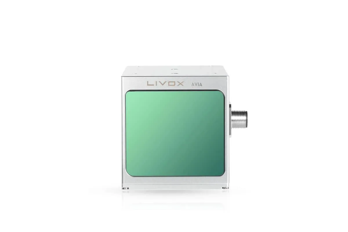 Gray rectangular radar module with mounting bracket and hex wrenches