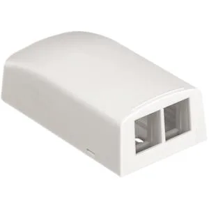 Panduit Panduit NK2BXWH-A NetKey 2 Socket Surface Mount Electrical Box — product photo