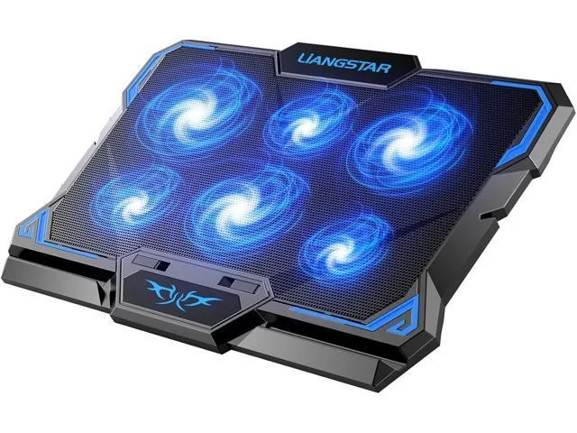 LORDWORLD LORDWORLD 6-fan laptop cooling pad 15.6-17 inch USB powered — product photo
