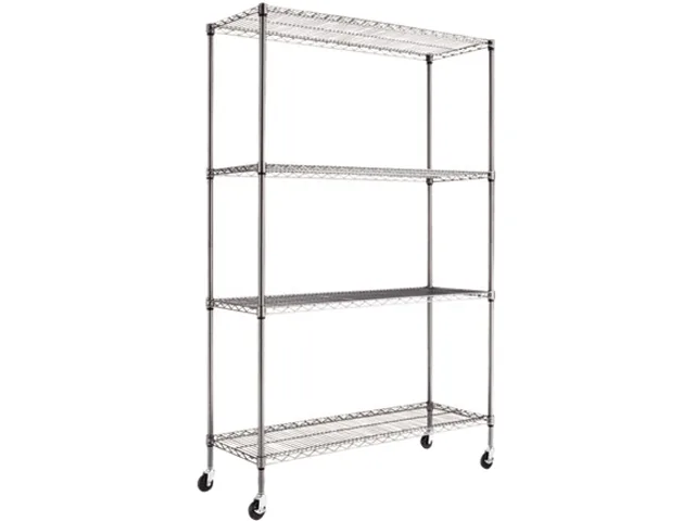 Alera Alera SW604818BA 4-Shelf Wire Unit 48x18x72 Black Anthracite — product photo