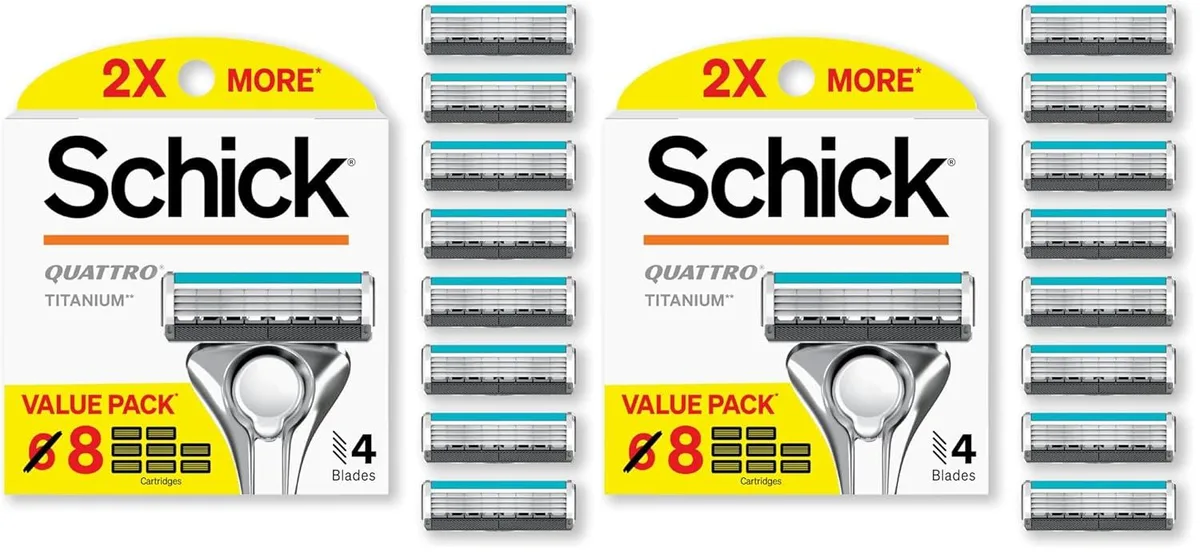 TAURKENAM TAURKENAM Schick Quattro Titanium Razor Refills 16 pack — product photo