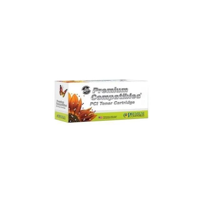 Black rectangular toner cartridge with matte finish