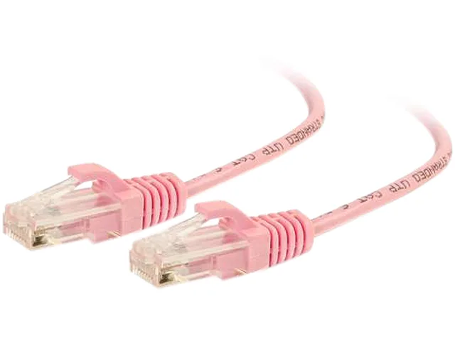 Cables To Go Cables To Go 01191 Cat6 Slim Network Ethernet Cable Pink 3 ft — product photo