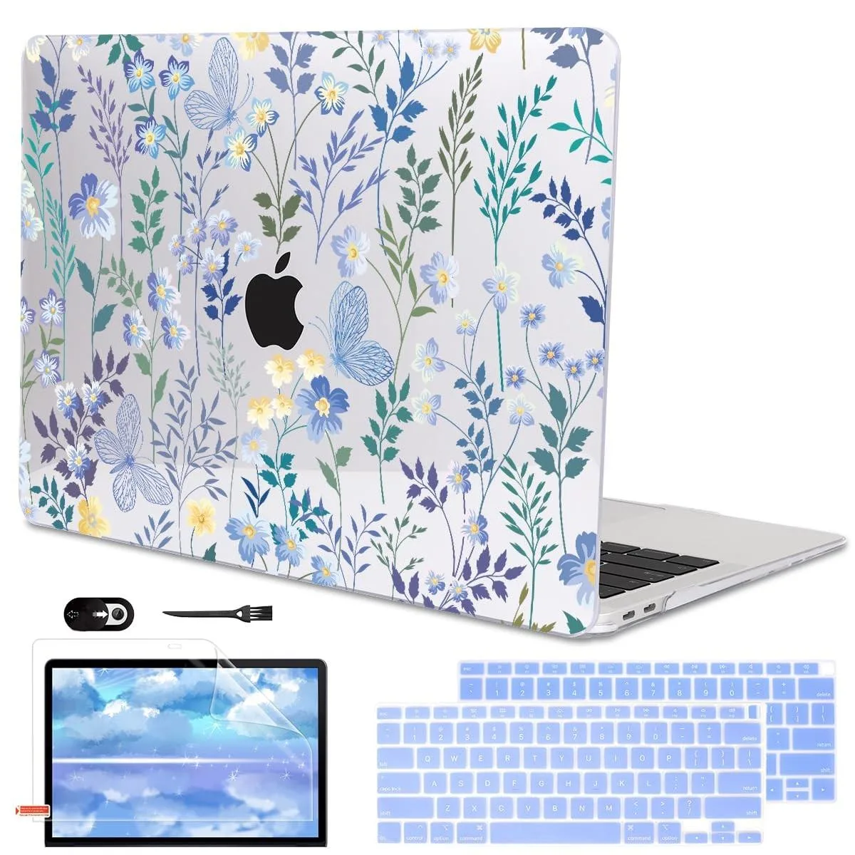 ALSEYE ALSEYE 2 in 1 accessory for MacBook Air 13 inch A2337 A2179 A1932 Meadow Wildflower — product photo