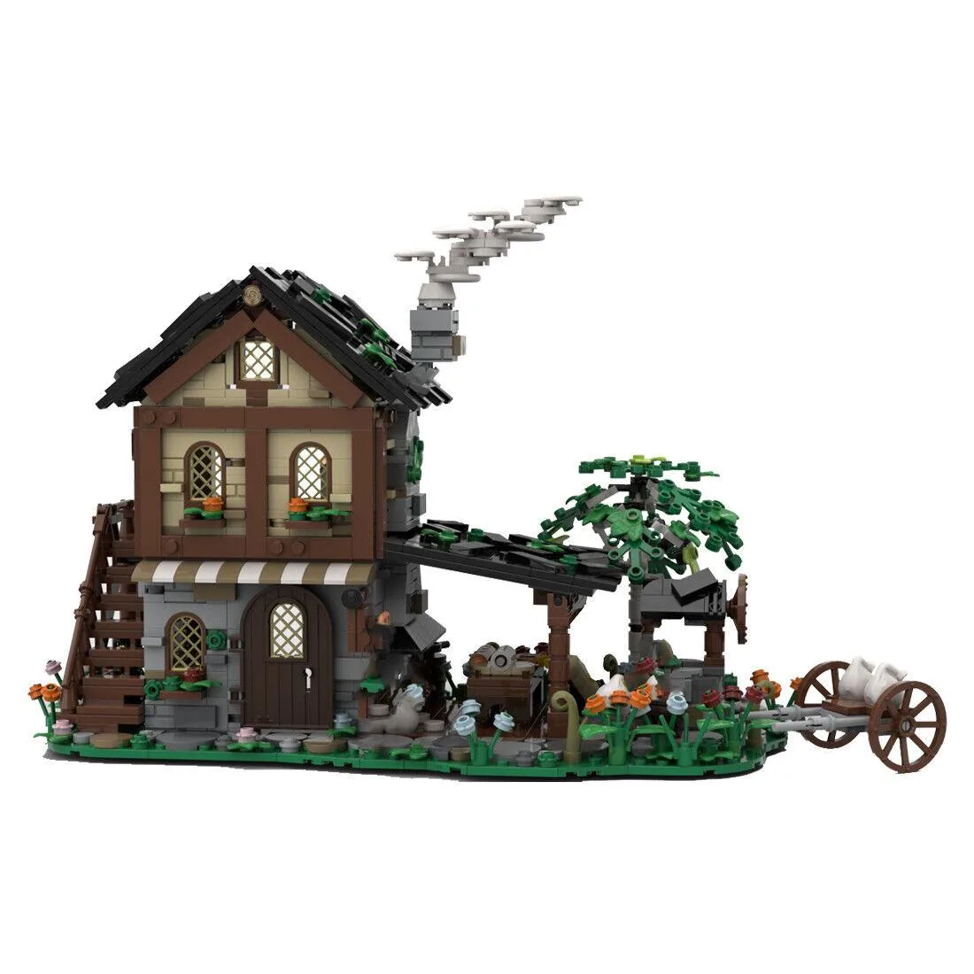 ZITIANYOUBUILD ZITIANYOUBUILD MOC-125763 Medieval Bakery 1282 Parts Educational Building Set — product photo