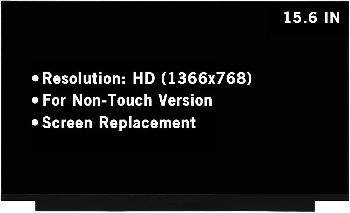 NUOLAISUN NUOLAISUN 15.6" laptop screen 1366x768 30Pin non-touch — product photo
