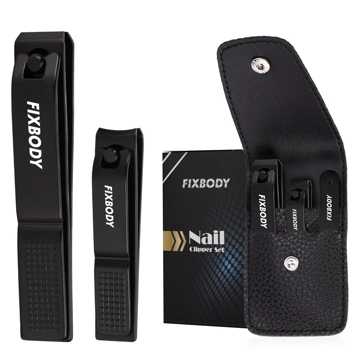 No Sew No Sew ZJQ-01-2PCS nail clipper set 4.13 in x 2.17 in x .31 in black — product photo
