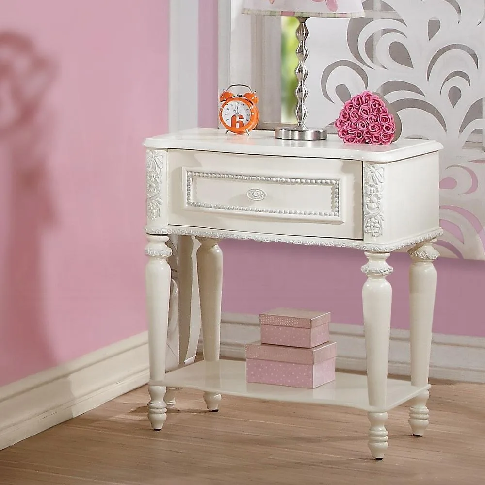 tuphen tuphen Ivory 1-Drawer Nightstand Bedroom Set — product photo