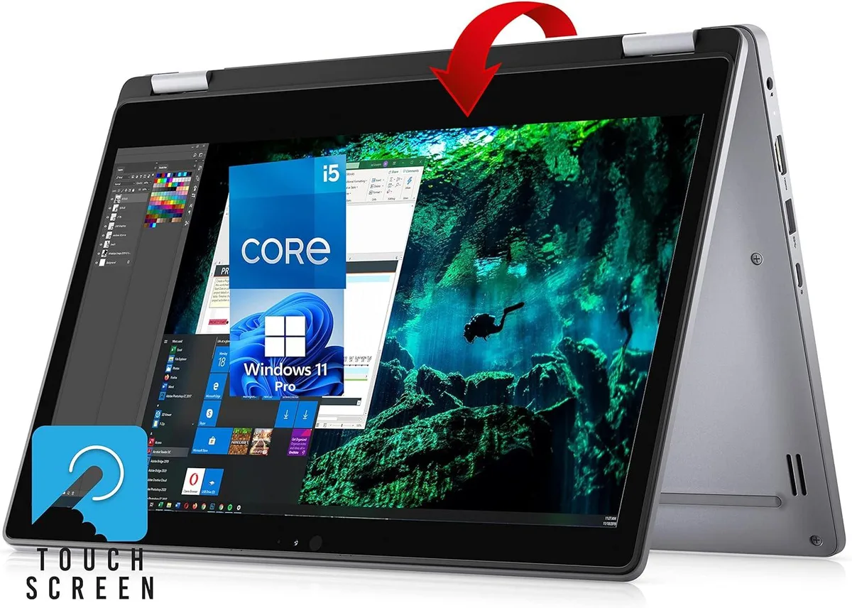 DELL DELL P118G001 13.3" FHD 2-in-1 i5-8265U 8GB 128GB Grey — product photo