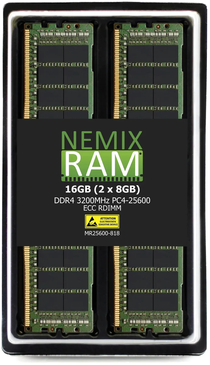 NEMIX RAM NEMIX RAM 32GB (4x8GB) DDR4 3200 CL22 ECC RDIMM THINKMATE STX-NL-QE24 E3 memory upgrade — product photo