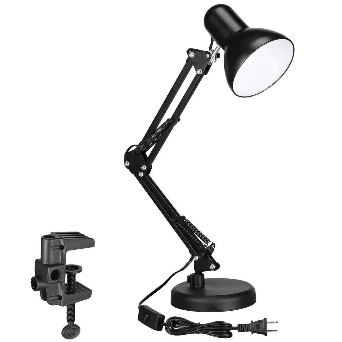  ATSADEK-40WMBLK Swing Arm Desk Lamp 40W Black 18" Arm — product photo