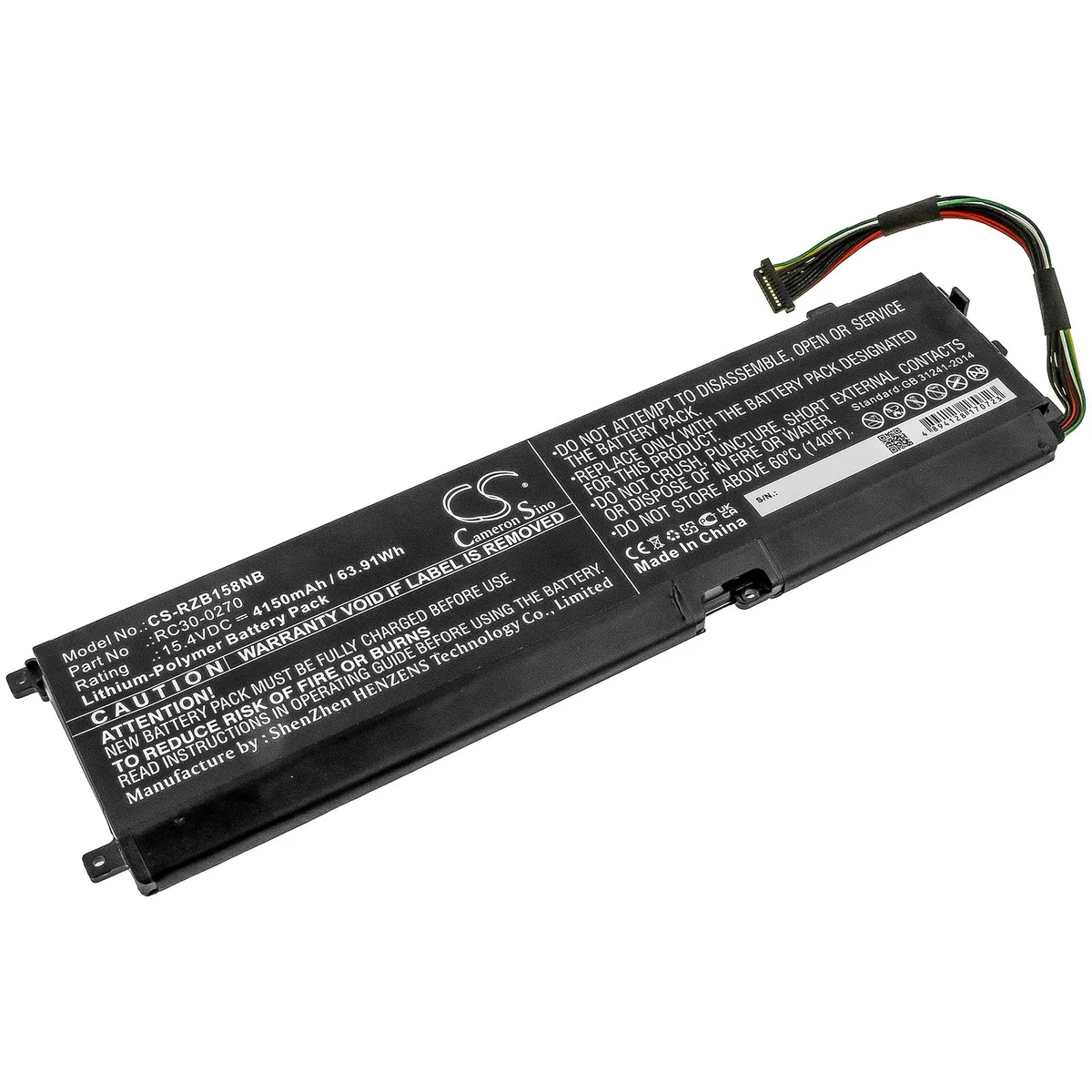 Cameron &amp; Co Cameron &amp; Co DS-CS-RZB158NB laptop battery 15.4V 4.15Ah Li-Polymer Black — product photo
