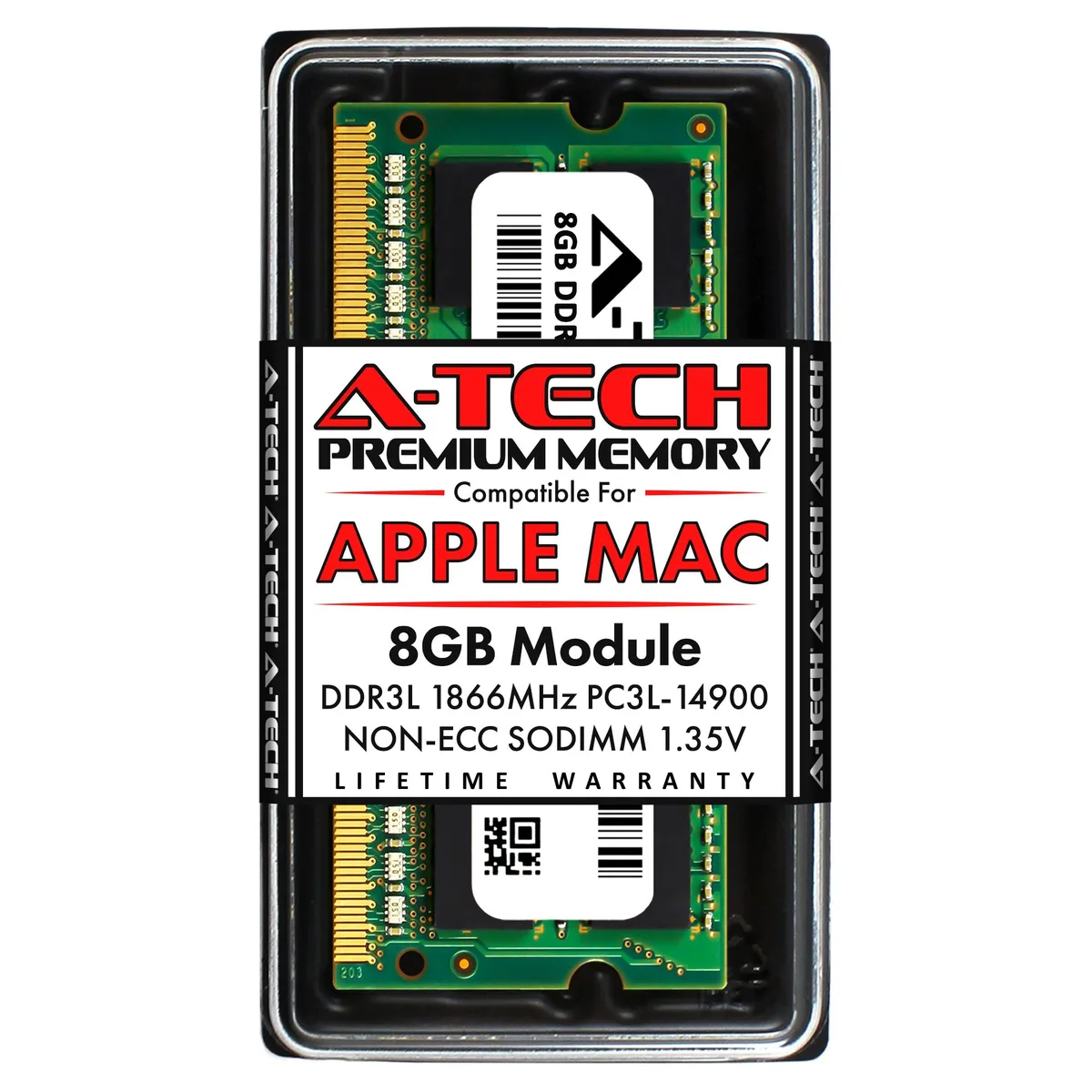 A-Tech A-Tech 8GB DDR3 1866MHz SODIMM 204-Pin memory upgrade for iMac Late 2015 — product photo