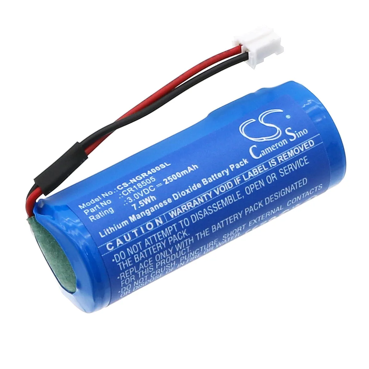  Cameron Sino CR18505 2500mAh 3.0V Li-MnO2 battery — product photo