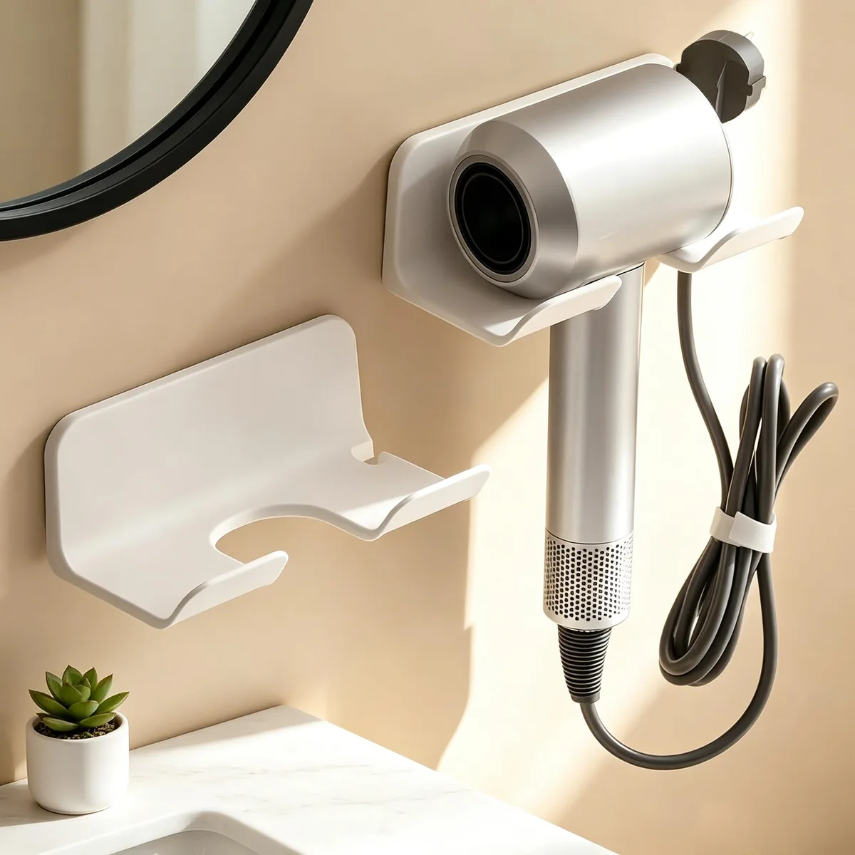  SUPTEC Bracket Shelf, White, 6.29 x 3.69 x 2.59 in, 0.2 lb, 18 lb Load — product photo