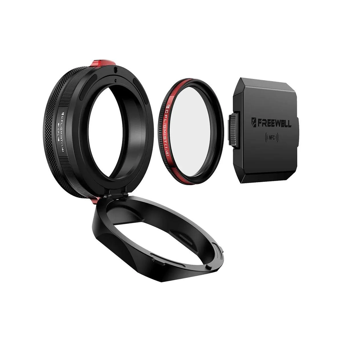 FREEWELL Freewell Real Lens Hood 49mm CPL Black Mist 1/4 Leica Q3 43 Black — product photo
