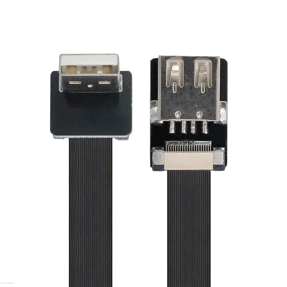 Vszerda Vszerda 0.2M Up Angled USB 2.0 Type-A Male to Female Extension Cable — product photo