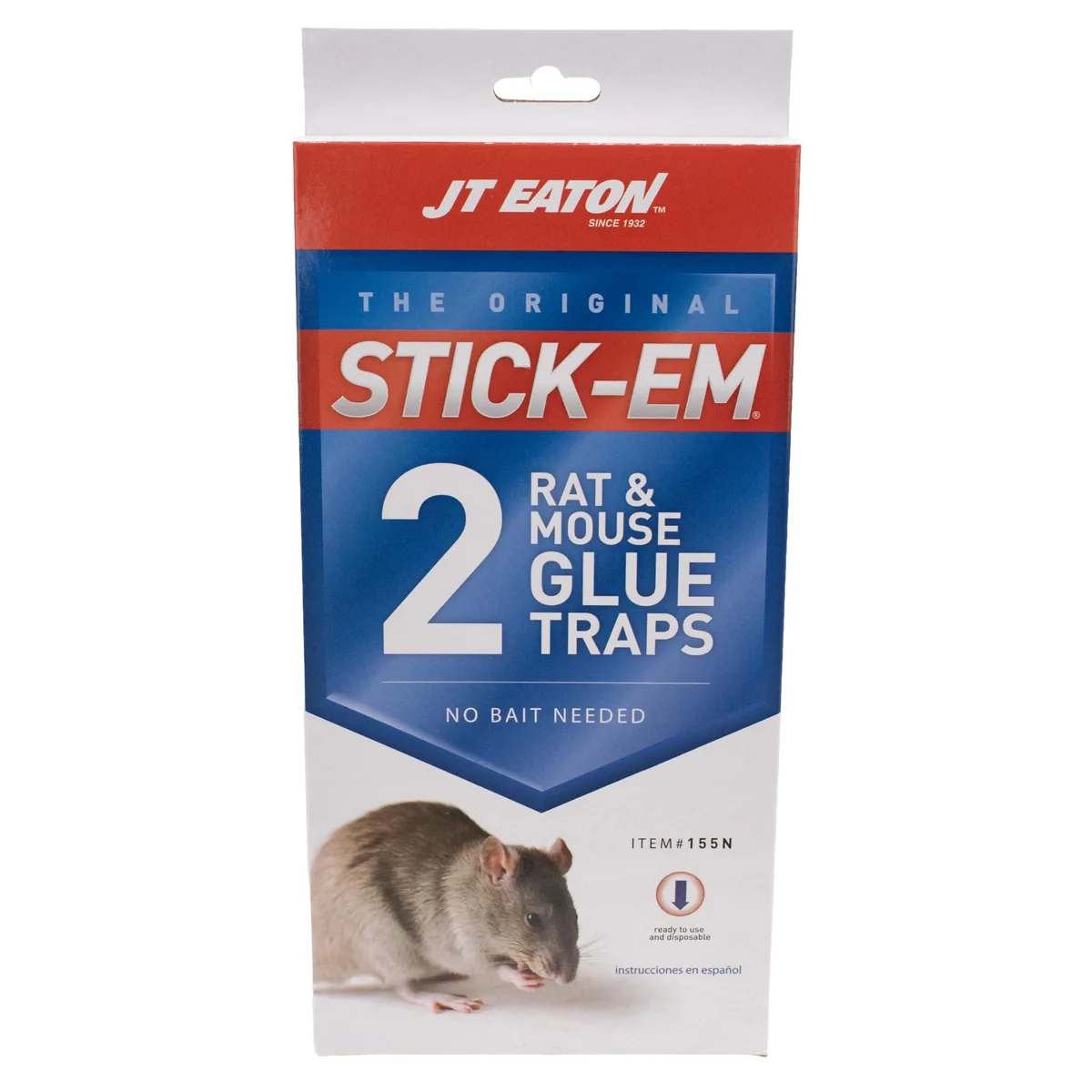  JT Eaton 155N Stick-Em Rat and Mouse Glue Trap 2-Pack — product photo