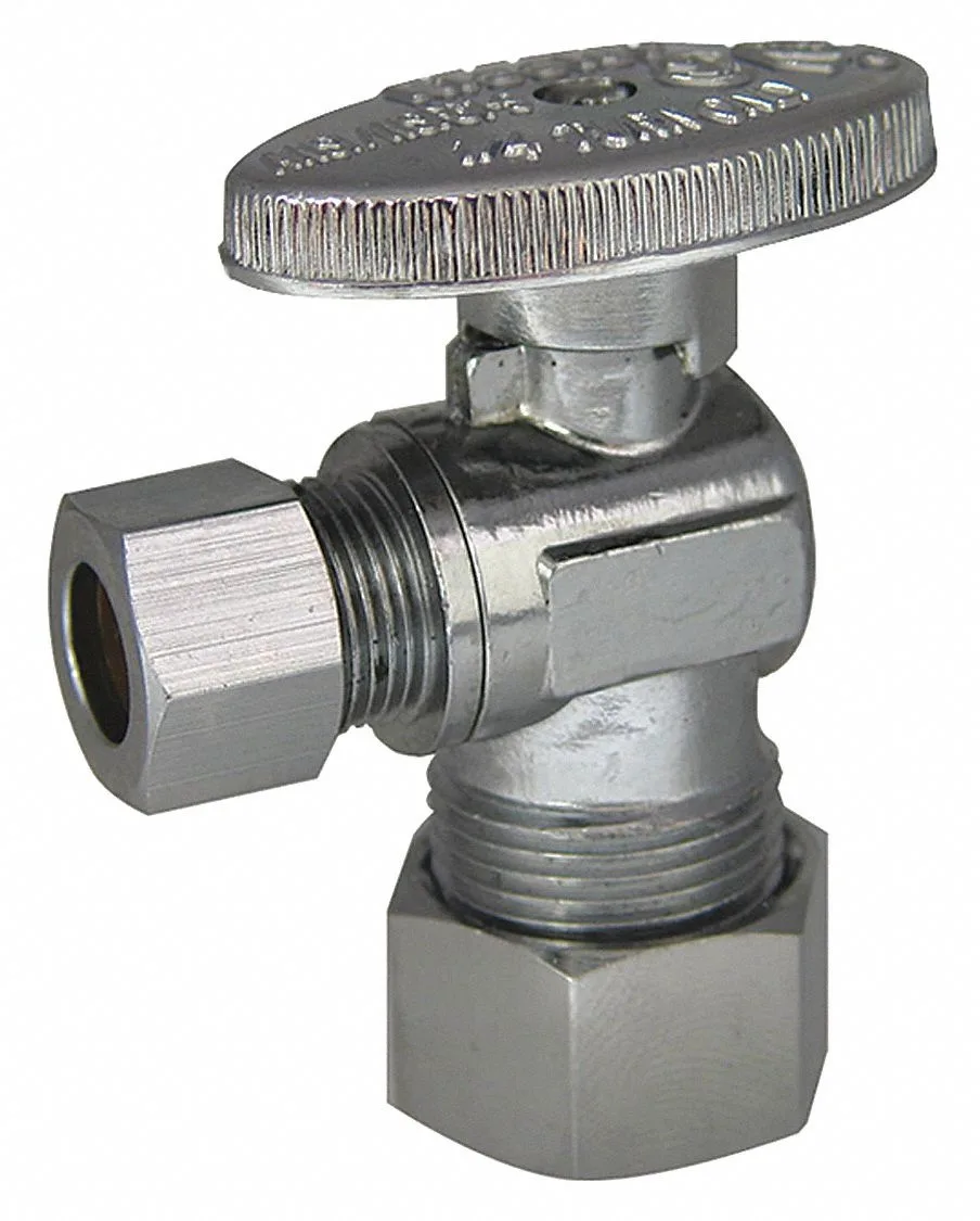 KISSLER AND CO., INC. KISSLER AND CO., INC. Angle Stop Valve Brass Compression PK10 88-9215 — product photo