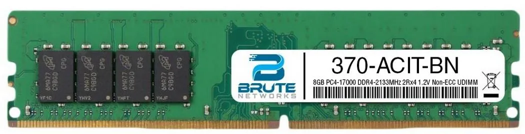 Brute Networks Brute Networks 370-ACIT 8GB DDR4-2133 PC4-17000 CL15 1.2V Non-ECC UDIMM server RAM — product photo