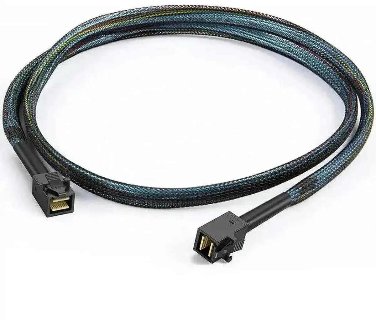 SFF-8643 Mini SAS HD cable with connectors at both ends