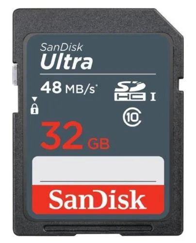 SanDisk SanDisk SD Ultra 32GB 48MB/s Class 10 UHS-I 10-pack memory card — product photo