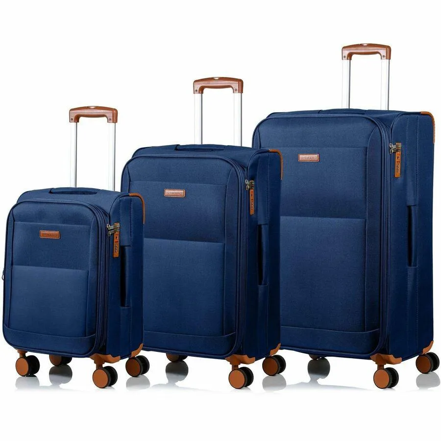 FT Champs FT Champs Classic Collection 3-piece Softside Luggage set Navy Spinner Wheels — product photo