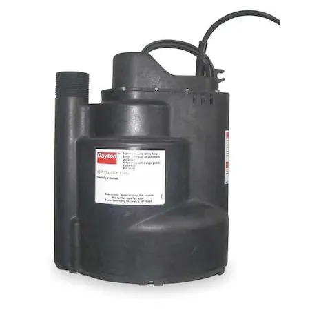 Dayton Dayton 3YU57 1/4 HP 1-1/4" Submersible Sump Pump 120V Vertical Float — product photo