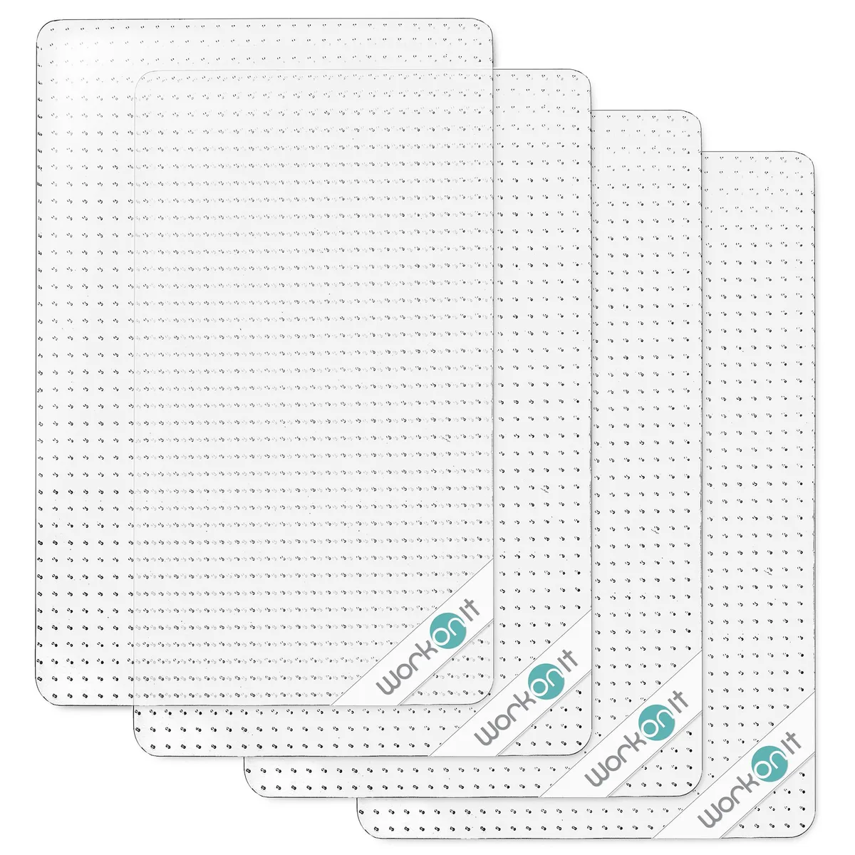 WORKONIT WORKONIT Office Chair Mat 46" x 60" Clear 4 Pack — product photo