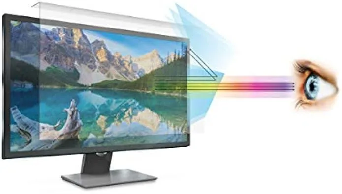 TAURKENAM TAURKENAM Anti Blue Light Screen Filter 23 Inch 13.4x21.5 99% UV Block 380-490nm — product photo