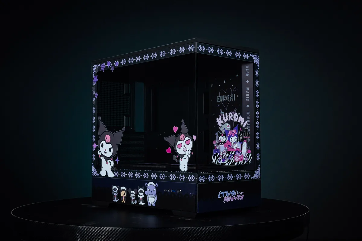 Corn Electronics Corn Electronics Bauhaus Micro-ATX ITX PC Case Kuromi Black — product photo