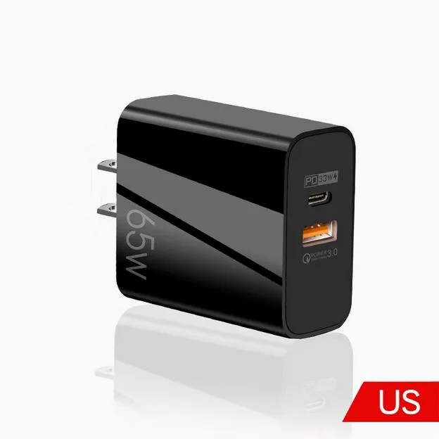 Enfain Enfain 65W GaN Dual-Port PD/QC Charger Black — product photo