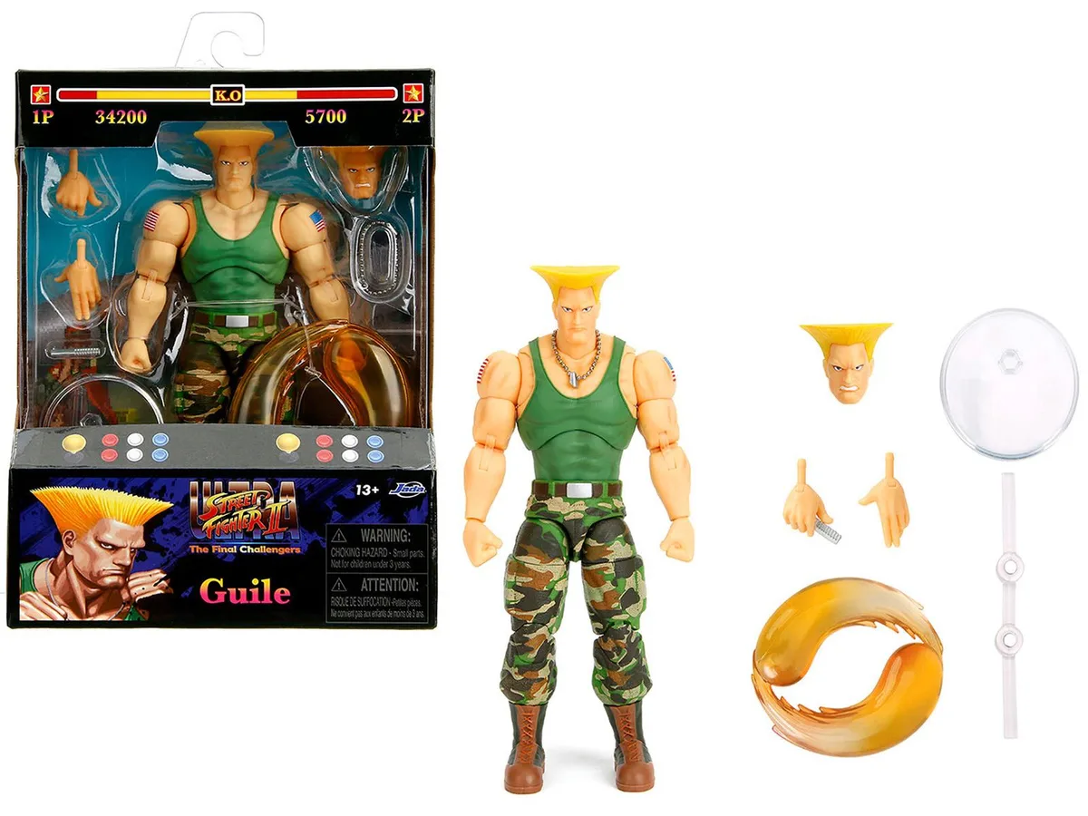 Jada Jada Guile 6" Moveable Figure Ultra Street Fighter II 2017 — product photo