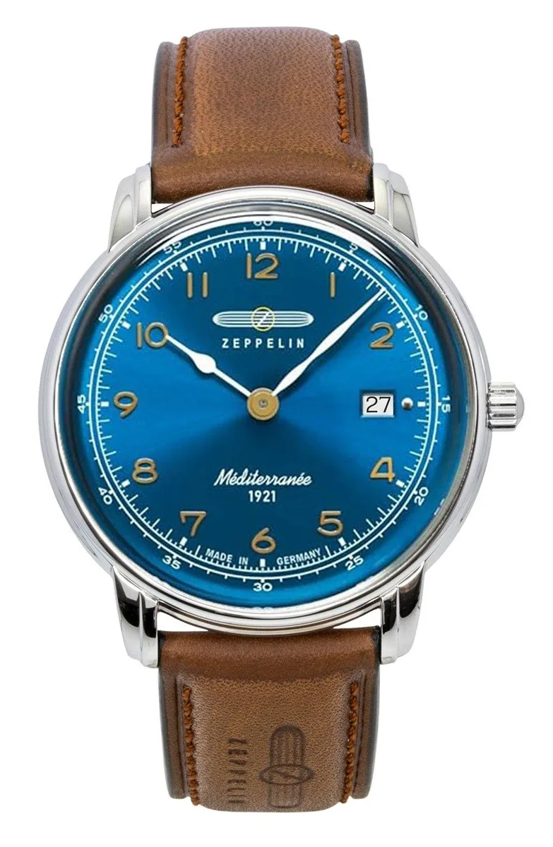 Graf Zeppelin Graf Zeppelin 100 Jahre Mediterranee Blue Dial Quartz 96403 Watch — product photo