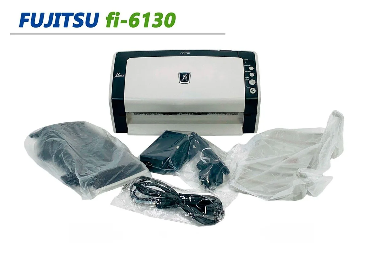 Fujitsu General Fujitsu General Fi-6130 document scanner 40 ppm 600 dpi USB 2.0 50 sheet feeder — product photo